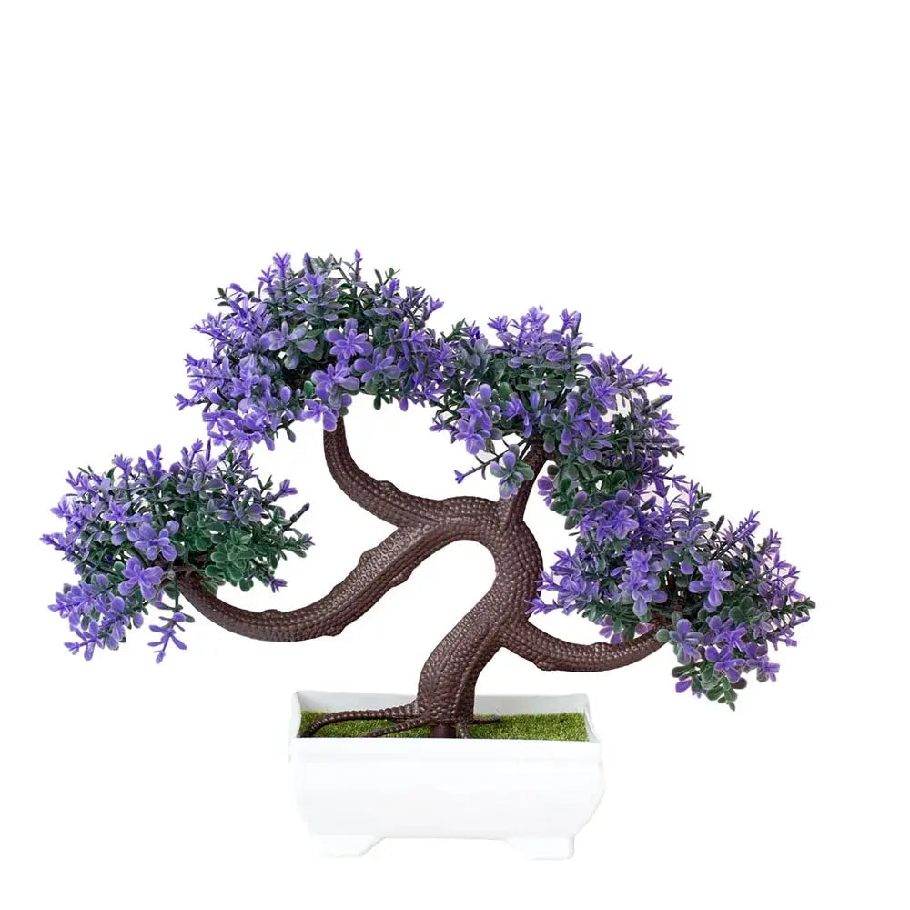 Artificial Plants Bonsai Small Tree Pot Fake Plant Flowers Potted Ornaments For Home Wedding Festival Decoration