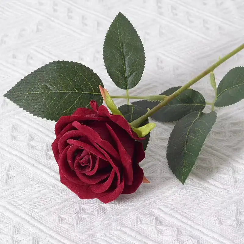 Roses Artificial Flowers Rose Flower Branch Artificial Red Roses Realistic Fake Rose for Wedding Home Decor