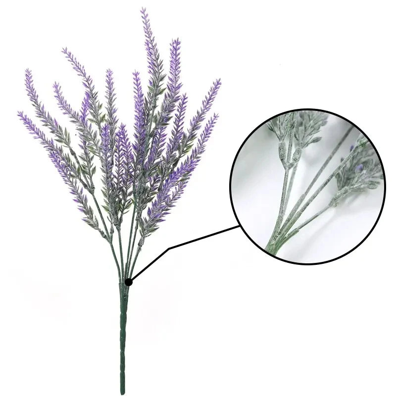 Artificial Lavender Fake Flower Wedding Romantic Provence Decor Nordic Style Vase Storage Home Decor