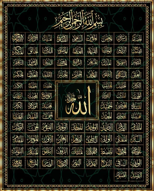 Religious Aesthetics Wall Art Islamic Language Fashion Luxury HD Poster Prints Home Bedroom Living Room Decoration