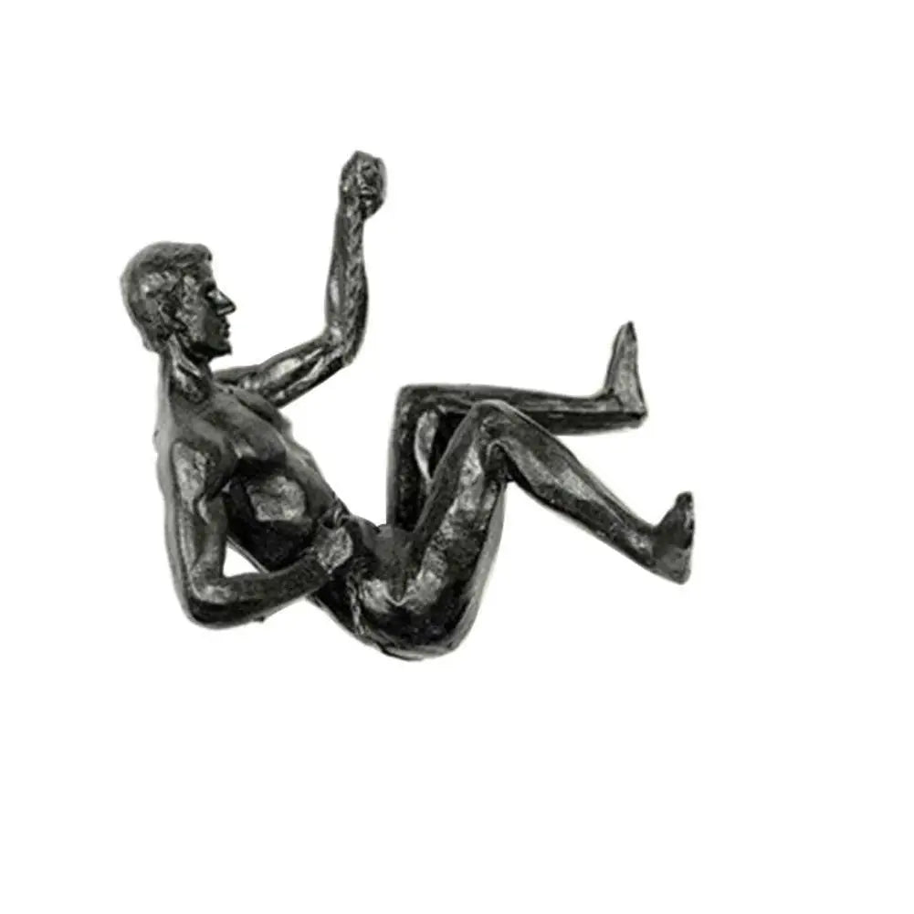 Climbing Athlete Man Art Sports Wall Hanging Home Figures Miniatures Rock Climbing Man
