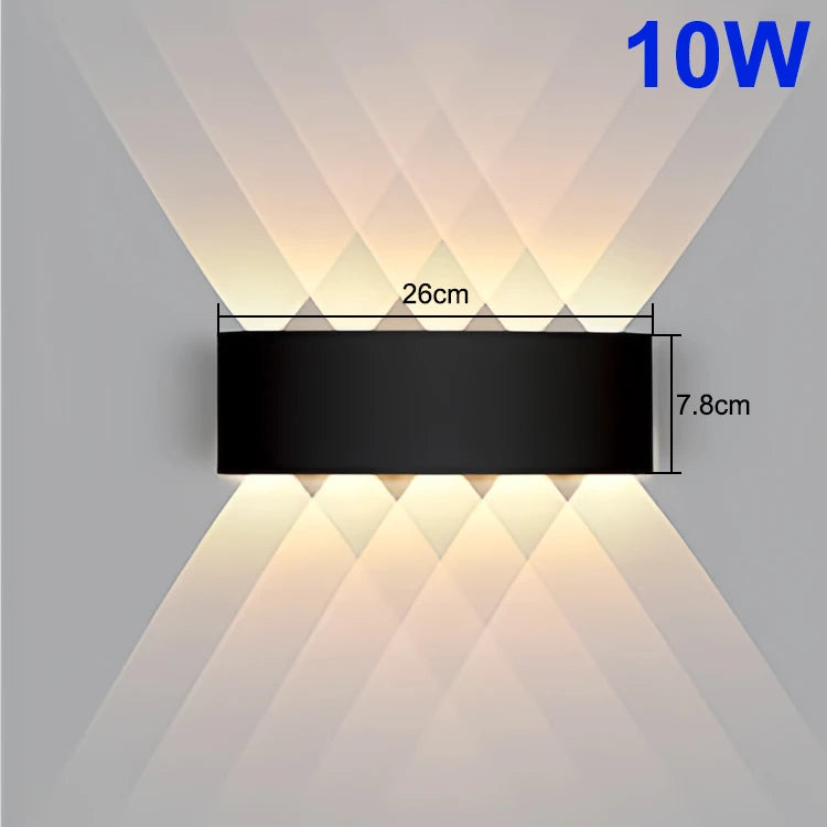 Up and Down LED Wall Lamp Waterproof Interior Wall Light For Bedroom Living Room Corridor Indoor Outdoor Lighting