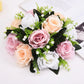 Artificial Flower Ball Plastic Green Mesh Base Silk Table Centerpieces For Wedding Decor Party Road Lead Flower