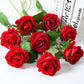 Roses Artificial Flowers Rose Flower Branch Artificial Red Roses Realistic Fake Rose for Wedding Home Decor