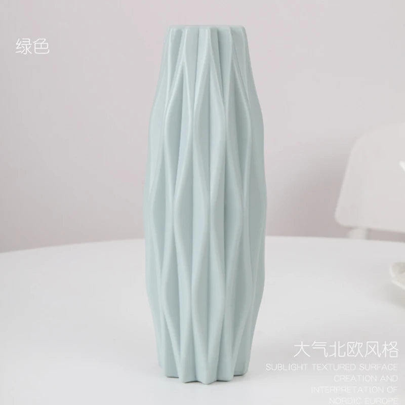 Modern Nordic Plastic Flower Vase Living Room Decoration