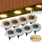 Solar Lights Outdoor 8/20LEDs Disk Underground Lamp Spotlight Buried Solar Light for Home Garden Lawn Yard Decoration