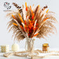 Dried Natural Flowers Pampas Bouquet Sets Autumn Decorative Orange Gypsophila Rabbit Tail Grass Rustic Chic Home Decor for Vase