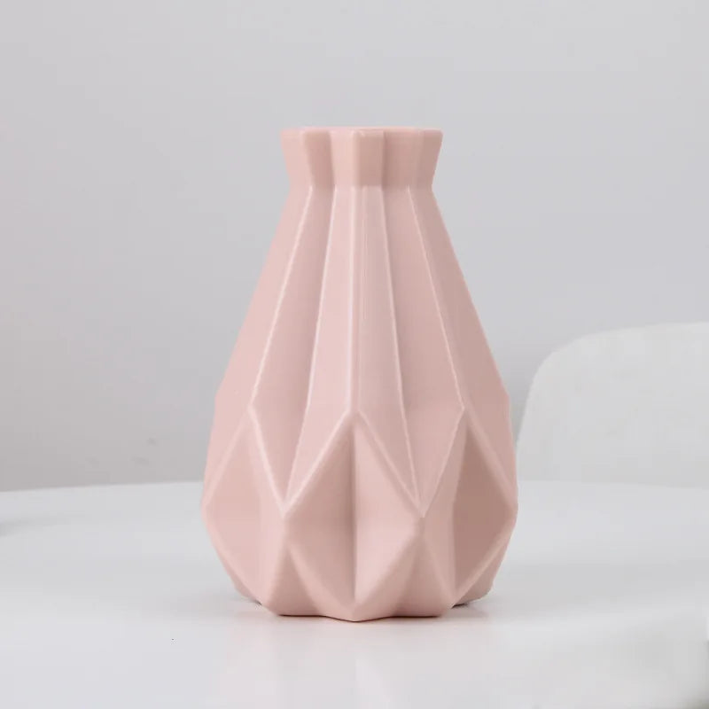 Modern Nordic Plastic Flower Vase Living Room Decoration