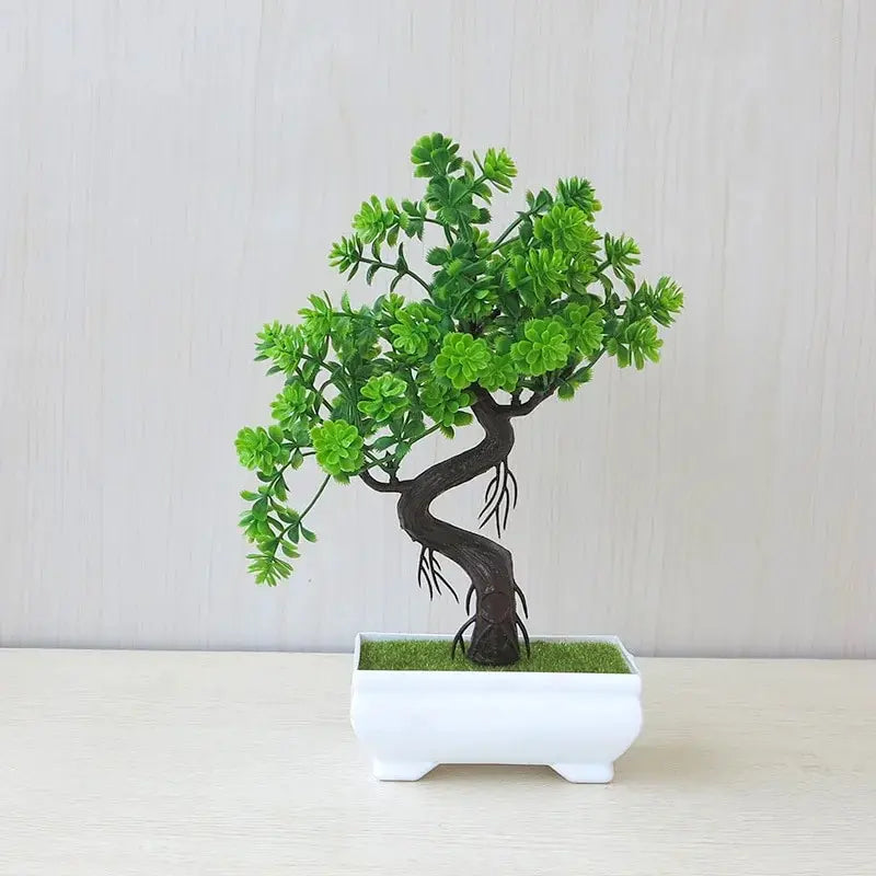 Artificial Plants Bonsai Small Tree Pot Fake Plant Flowers Potted Ornaments For Home Wedding Festival Decoration