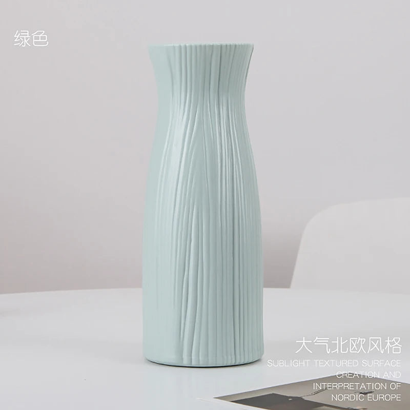 Modern Nordic Plastic Flower Vase Living Room Decoration