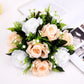 Artificial Flower Ball Plastic Green Mesh Base Silk Table Centerpieces For Wedding Decor Party Road Lead Flower