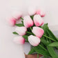 Tulips Artificial Flowers Real Touch Flowers Tulip Bouquet Decor Fake Tulips Flower for Home Wedding Decorations