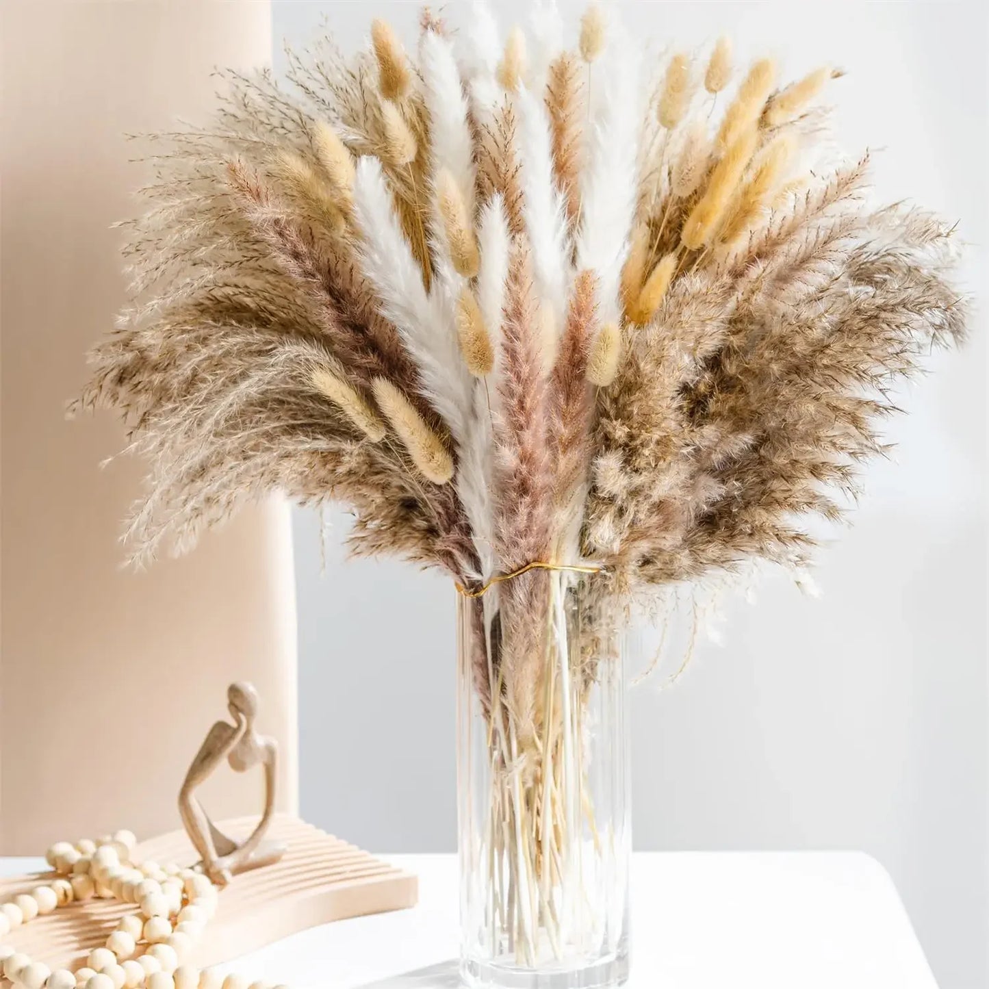 Natural Dried Flowers Pampas Floral Bouquet Home Decoration Rabbit Tail Grass Reed Wedding Decor