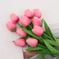 Tulips Artificial Flowers Real Touch Flowers Tulip Bouquet Decor Fake Tulips Flower for Home Wedding Decorations