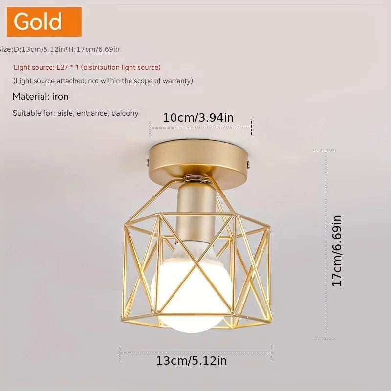 Led Ceiling Light Round Chandelier 110V 220V Mini Ceiling Lamp Indoor Lighting For Kitchen Bedroom Living Room Bathroom