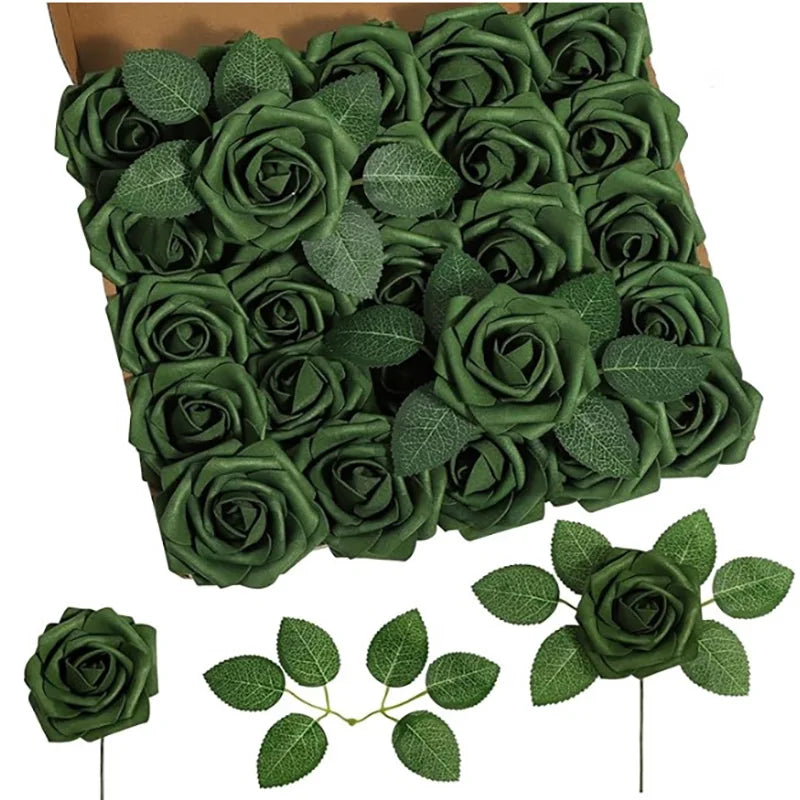 Rose Artificial Flowers Foam Fake Roses Wedding Bouquets Centerpieces Mothers Day Valentines Gifts Party Decoration