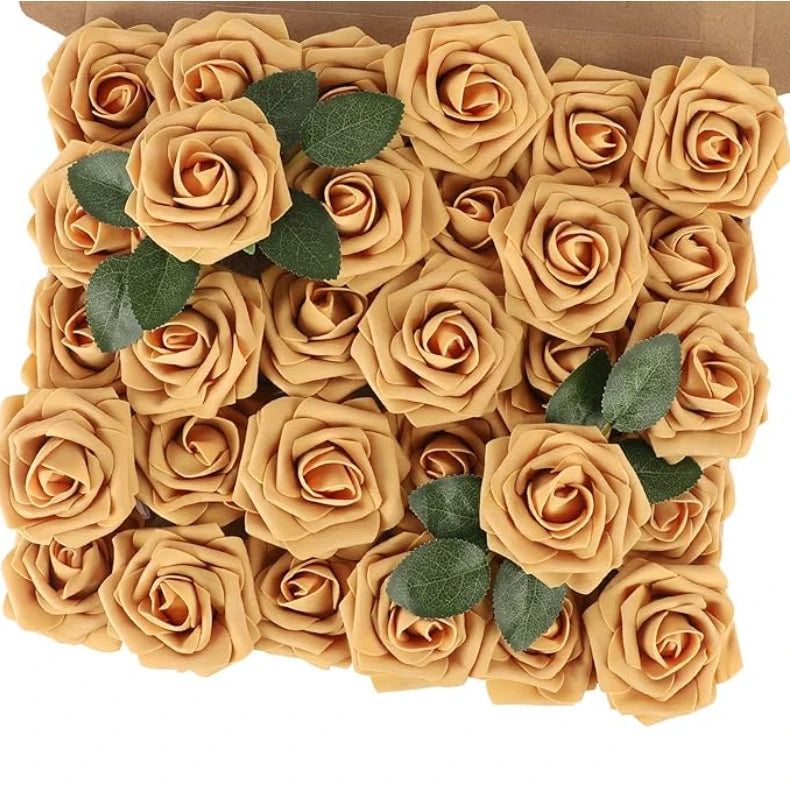 Rose Artificial Flowers Foam Fake Roses Wedding Bouquets Centerpieces Mothers Day Valentines Gifts Party Decoration