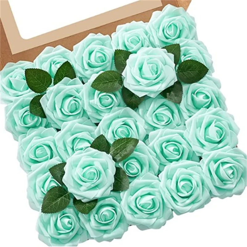 Rose Artificial Flowers Foam Fake Roses Wedding Bouquets Centerpieces Mothers Day Valentines Gifts Party Decoration