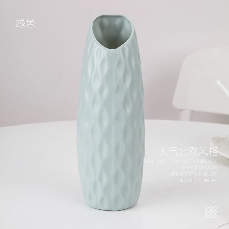 Modern Nordic Plastic Flower Vase Living Room Decoration