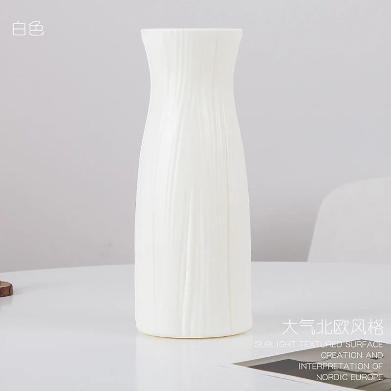 Modern Nordic Plastic Flower Vase Living Room Decoration