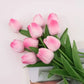 Tulips Artificial Flowers Real Touch Flowers Tulip Bouquet Decor Fake Tulips Flower for Home Wedding Decorations