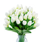 Tulips Artificial Flowers Real Touch Flowers Tulip Bouquet Decor Fake Tulips Flower for Home Wedding Decorations
