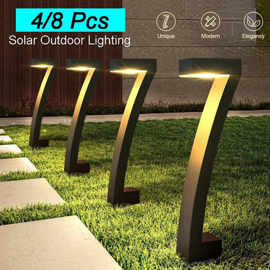 Solar LED Light Garden Lights Outdoor Lighting IP65 Waterproof Lawn Path Spotlight for Yard Driveway Walkway Patio Decor