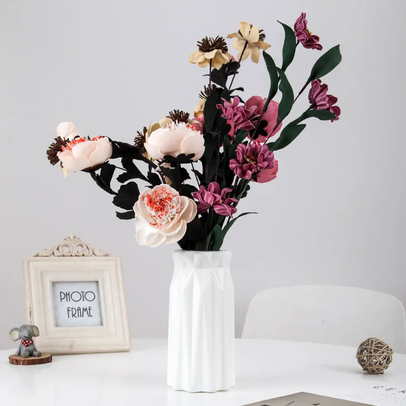 Modern Nordic Plastic Flower Vase Living Room Decoration