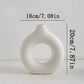 Nordic White Flower Vase Designed Plastic Pot Room Decor Flower
