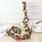 Artificial Flower Vine For Wedding Garland White Pink Home Room Wedding Decoration Silk Artificial Rose