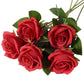 Roses Artificial Flowers Rose Flower Branch Artificial Red Roses Realistic Fake Rose for Wedding Home Decor