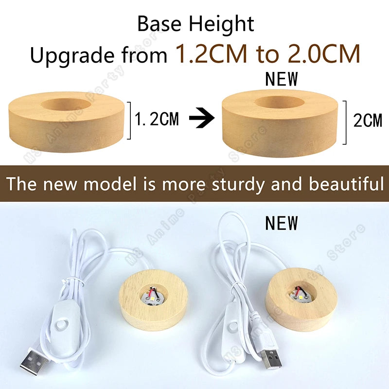 Unique 3D Crystal Ball Night Light Led Lamp Bedside Table Glowing Galaxy Lamp