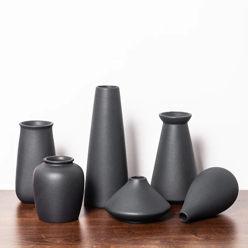 Ceramic Vase for Flowers Plants, Home Decor Wedding  Frosted Elegant Ceramic Vase