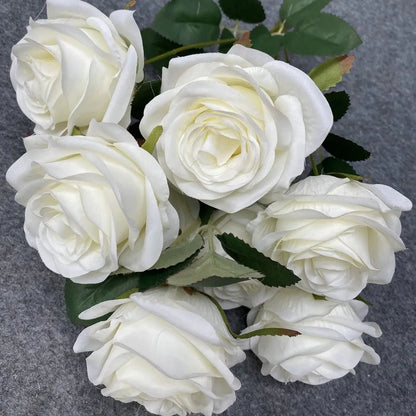 Diamond Roses European Artificial Flowers Home Wedding Rose Wedding Hotel Road Leading Bunch Artificial Flowers