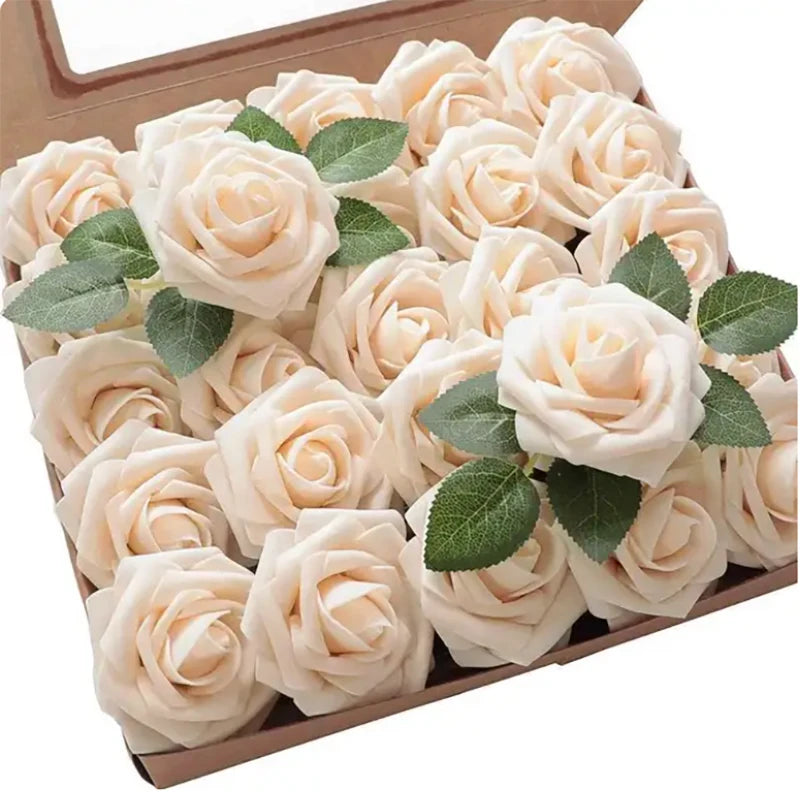 Rose Artificial Flowers Foam Fake Roses Wedding Bouquets Centerpieces Mothers Day Valentines Gifts Party Decoration