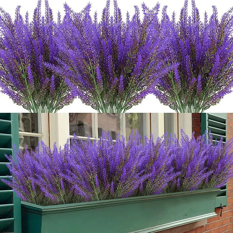 Artificial Lavender Fake Flower Wedding Romantic Provence Decor Nordic Style Vase Storage Home Decor