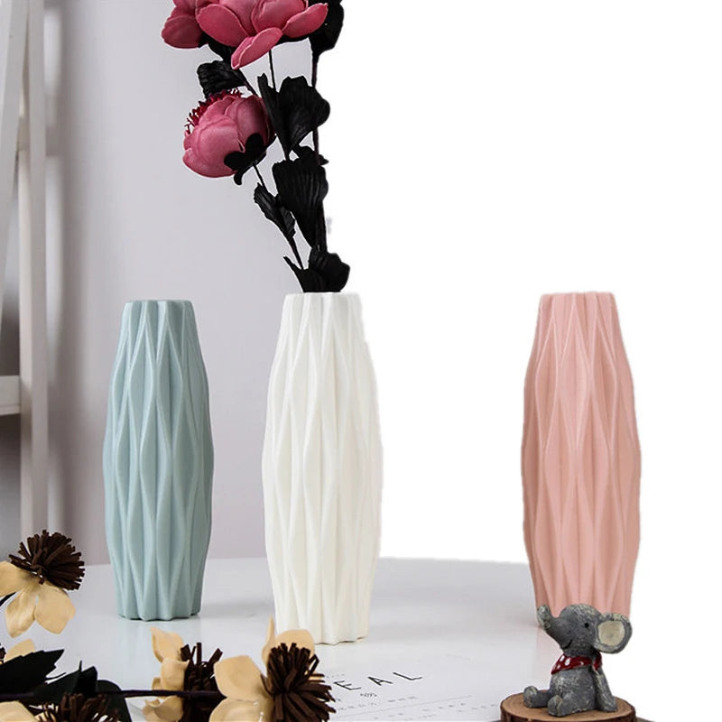 Modern Nordic Plastic Flower Vase Living Room Decoration