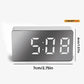White LED Mirror Table Clock Snooze Display Time Night Light Desktop USB Alarm Clock Home Decor