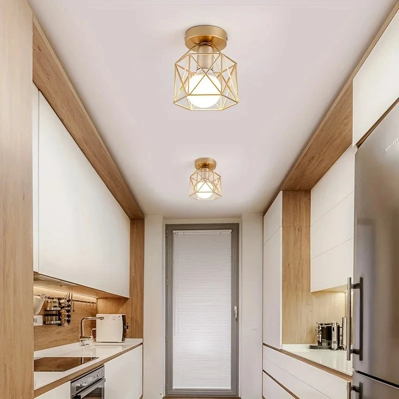 Led Ceiling Light Round Chandelier 110V 220V Mini Ceiling Lamp Indoor Lighting For Kitchen Bedroom Living Room Bathroom