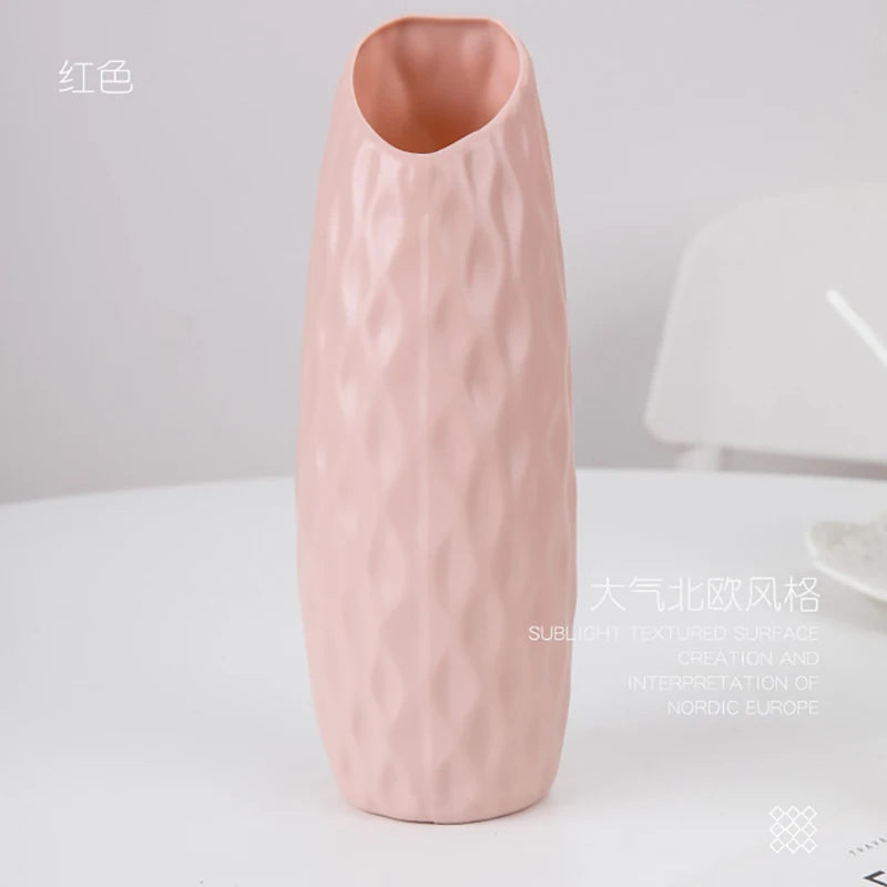 Modern Nordic Plastic Flower Vase Living Room Decoration