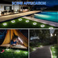Solar Lights Outdoor 8/20LEDs Disk Underground Lamp Spotlight Buried Solar Light for Home Garden Lawn Yard Decoration