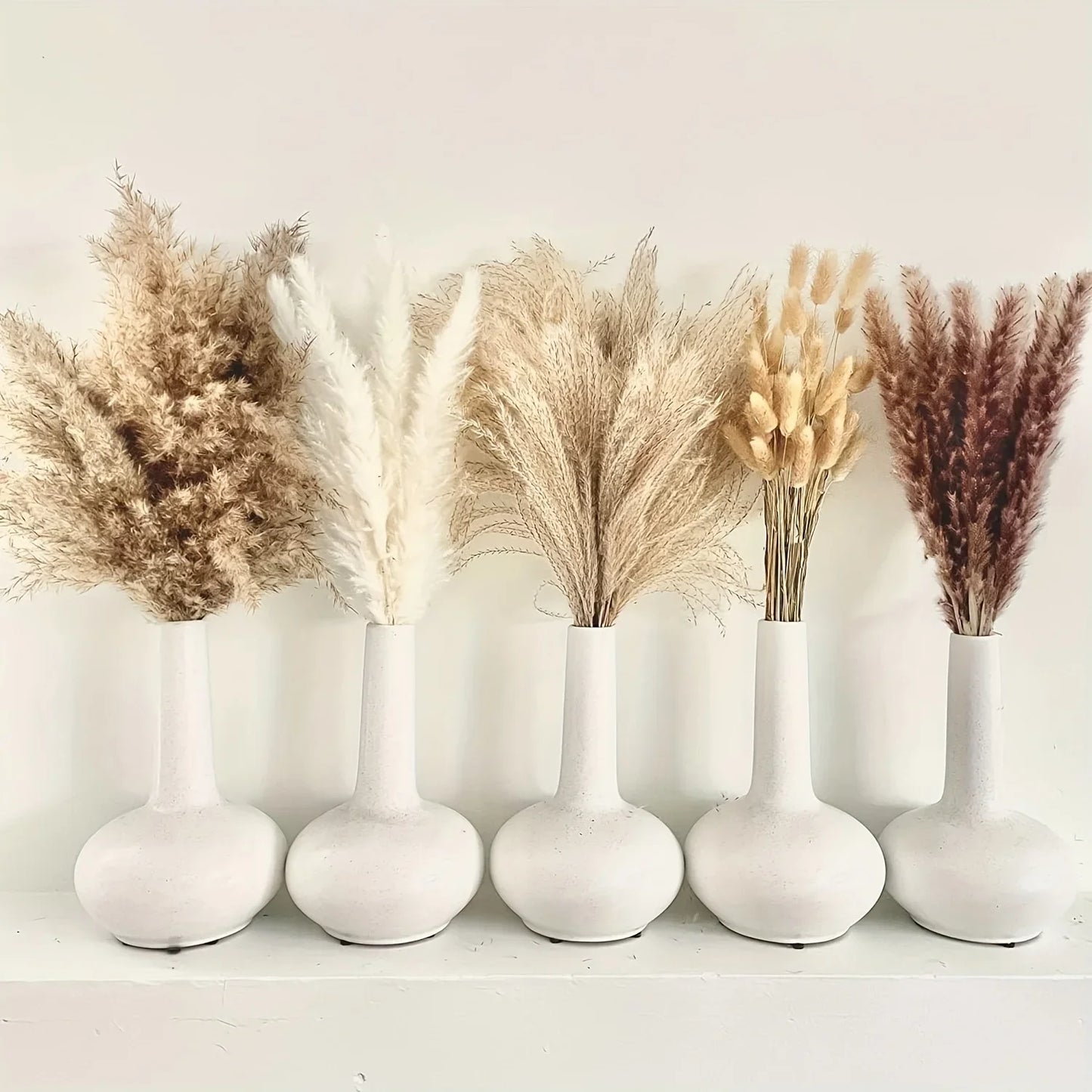 Natural Dried Flowers Pampas Floral Bouquet Home Decoration Rabbit Tail Grass Reed Wedding Decor