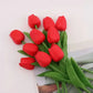 Tulips Artificial Flowers Real Touch Flowers Tulip Bouquet Decor Fake Tulips Flower for Home Wedding Decorations