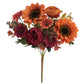 Sunflowers peony Artificial Flowers  Fall Summer Decor, Fake Fall Flowers Silk Faux Sunflower Bouquet