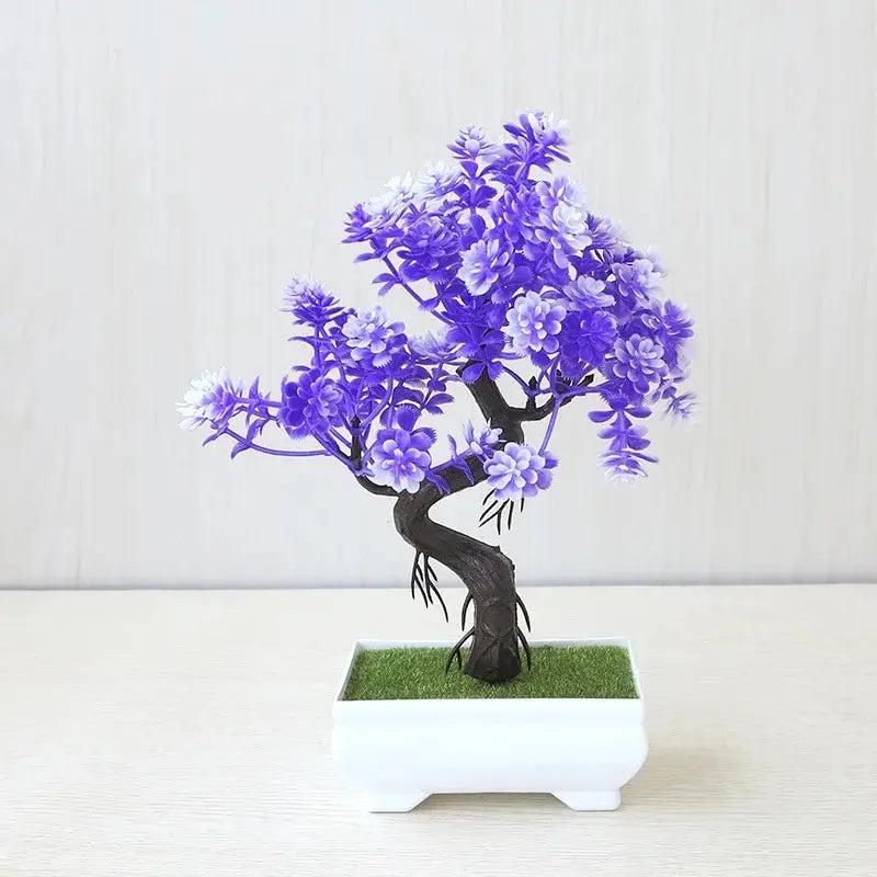 Artificial Plants Bonsai Small Tree Pot Fake Plant Flowers Potted Ornaments For Home Wedding Festival Decoration