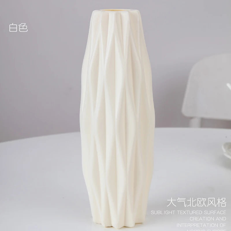 Modern Nordic Plastic Flower Vase Living Room Decoration