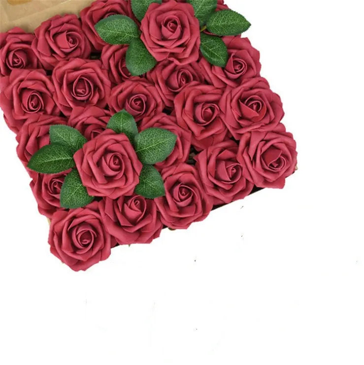 Rose Artificial Flowers Foam Fake Roses Wedding Bouquets Centerpieces Mothers Day Valentines Gifts Party Decoration