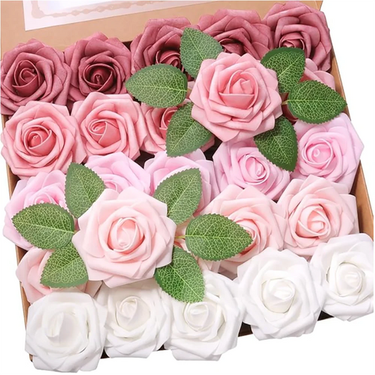 Rose Artificial Flowers Foam Fake Roses Wedding Bouquets Centerpieces Mothers Day Valentines Gifts Party Decoration