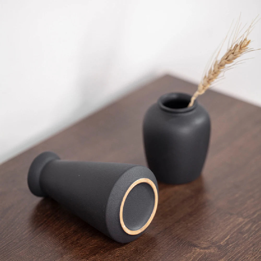 Ceramic Vase for Flowers Plants, Home Decor Wedding  Frosted Elegant Ceramic Vase