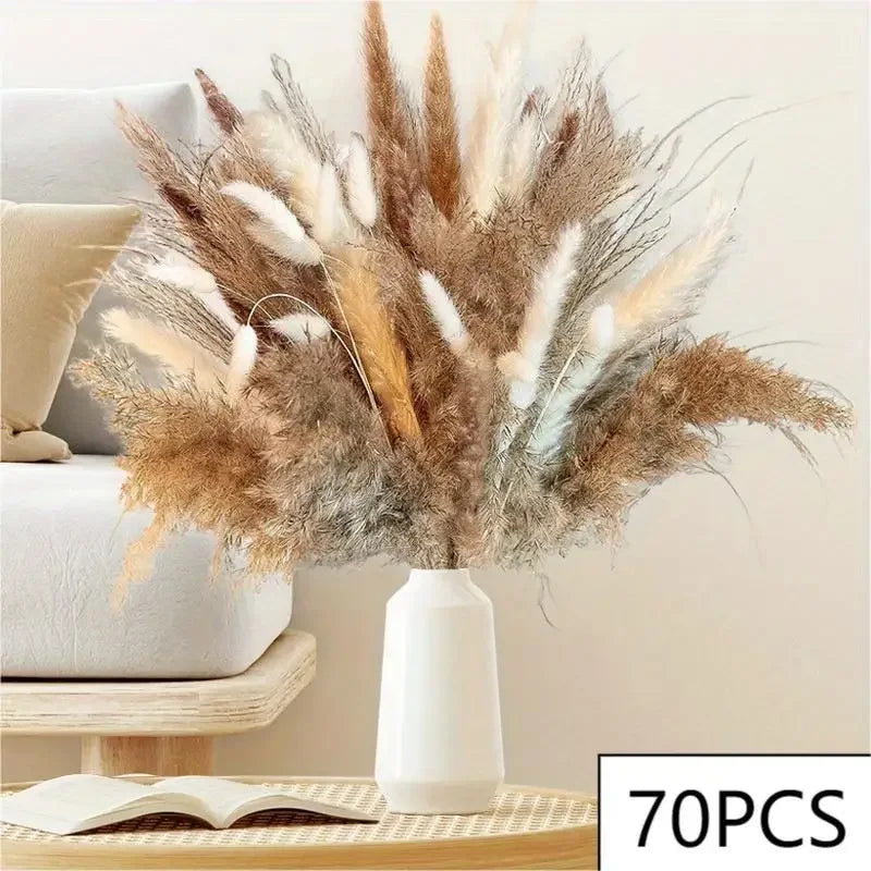 Natural Dried Flowers Pampas Floral Bouquet Home Decoration Rabbit Tail Grass Reed Wedding Decor